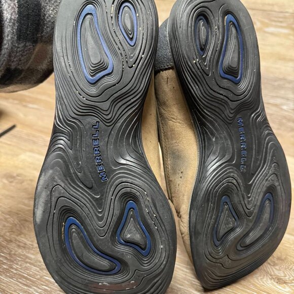 Merrell Men's Leather Topo Rail Chukka Stone Boot Tan  Size 8 - Picture 4 of 5